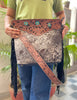 Real Cowhide Tooled Leather Fringe Handbag