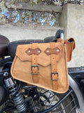 Leather Motorbike Saddlebags Saddle Panniers