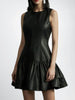 sleeveless leather dresses women