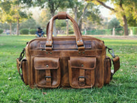 Genuine Leather Briefcase Travel Bag
