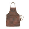 Dark Brown Real Leather Cooking Apron