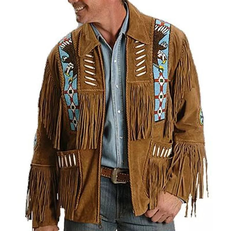 Native American Suede Jacket For Him