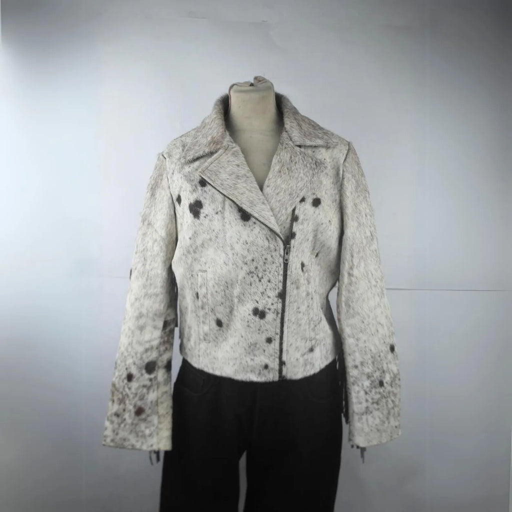 Cowhide Fringe Jackets Women