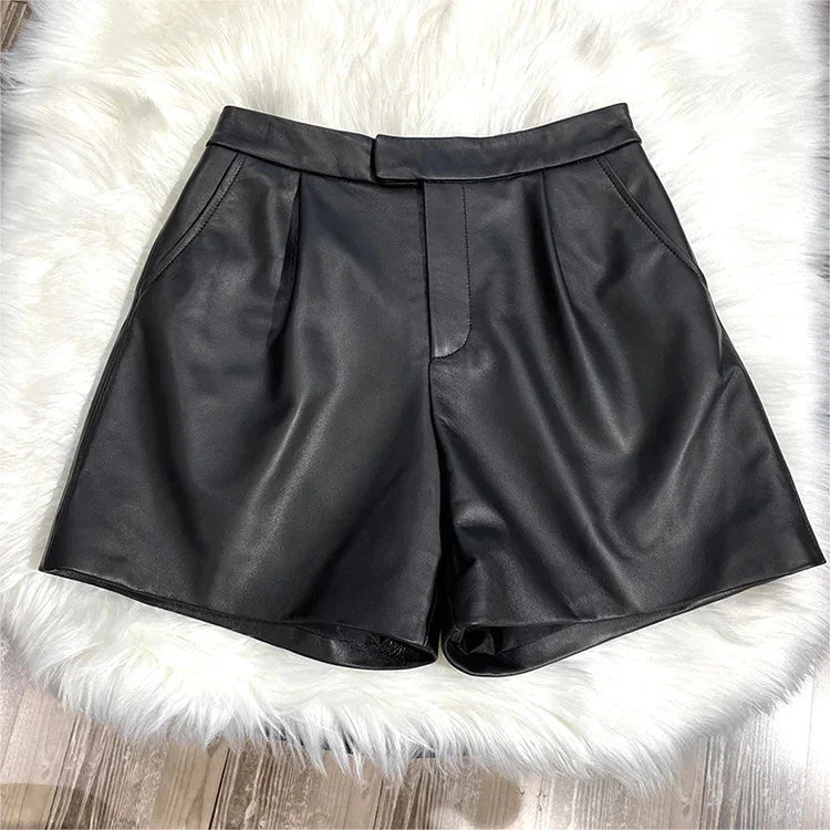Bold Leather Shorts for Women 4