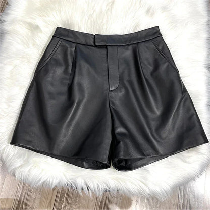 Bold Leather Shorts for Women 4