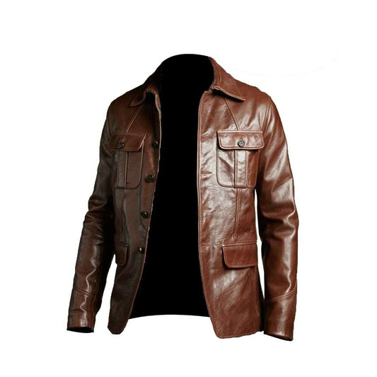 Genuine Lambskin Leather Antique Jacket