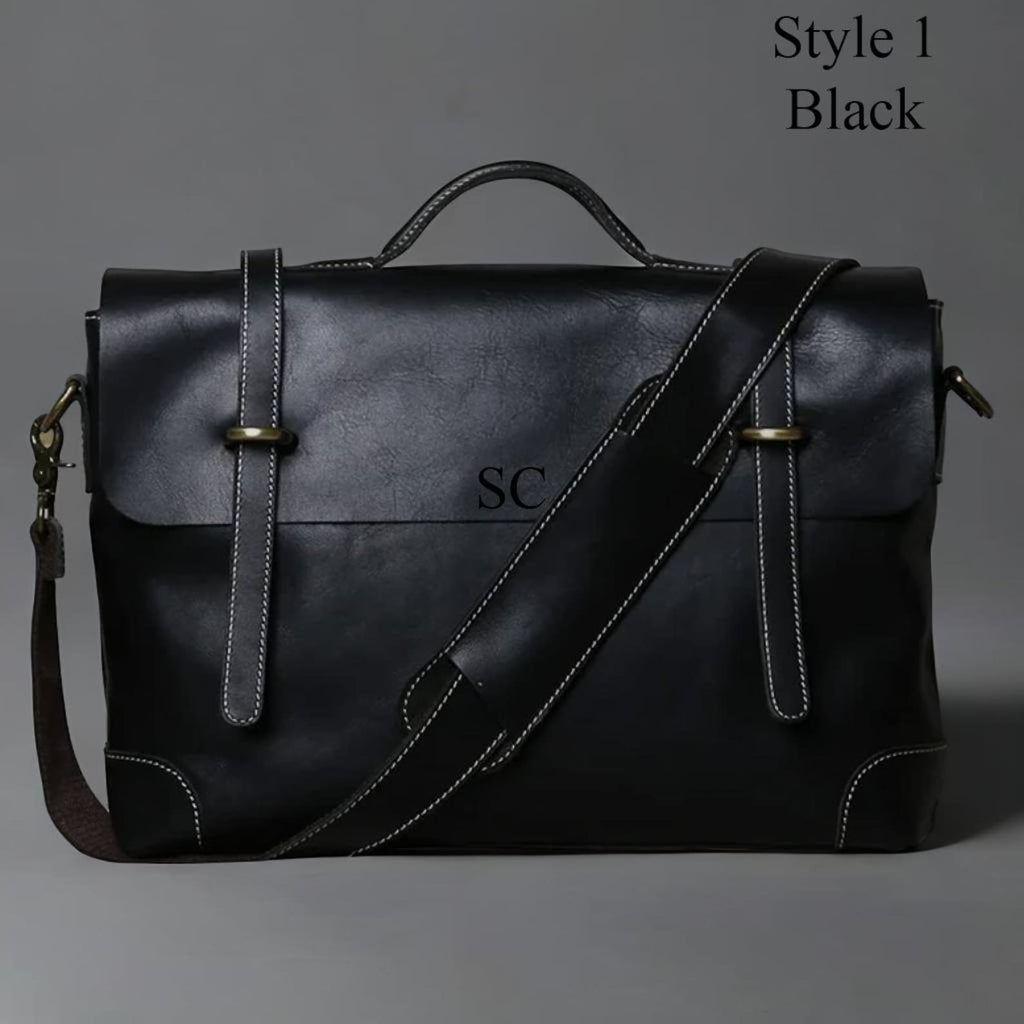 leather Work Briefcase Bag