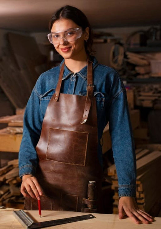 Genuine leather welding apron