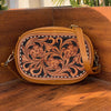 Hand Tooled Leather Western Crossbody Bag