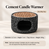 Incense Burner Cement Body with Zinc Alloy Warming Tray 1