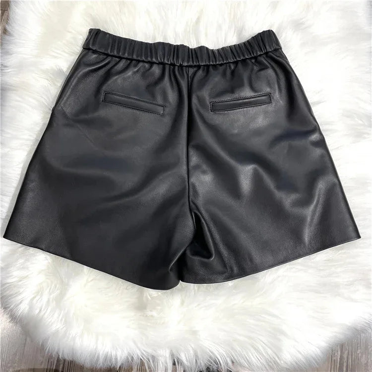 Bold Leather Shorts for Women