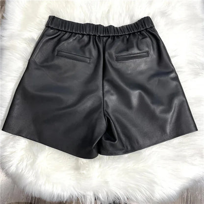 Bold Leather Shorts for Women