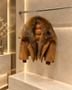 Women's Short Down Jacket with Detachable Raccoon Fur Collar 2 S