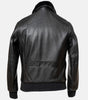 black real leather jacket men