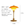 Mushroom Glass Bedside Light with Button Switch
