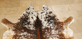 Extra Small Speckled Cowhide Rug 5ft x 5ft