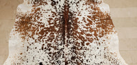 Tricolor Salt And Pepper Cowhide Rug Small