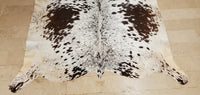 Small Speckled Tricolor Cowhide Rug