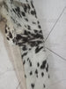 Cow jacket made with real hide and distinctive fur pattern. Features gold zipper, button pockets, and soft lining — ideal for cowboy and cowgirl outfit styling.

