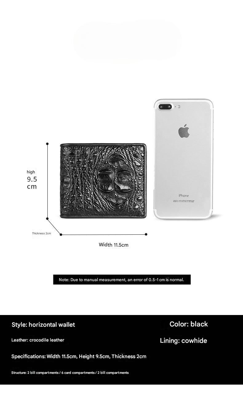 Men’s Genuine Crocodile Leather Wallet