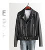 Women Black Leather Jacket Genuine Sheepskin Moto Bomber