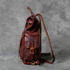 Genuine Leather Backpack Men Women Office Laptop Rucksack