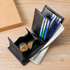 Men’s Genuine Leather Wallet with Coin Pocket and RFID Protection