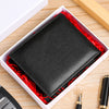 Men’s Genuine Leather Wallet with Coin Pocket and RFID Protection