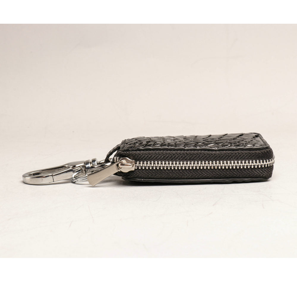 crocodile leather key pouch