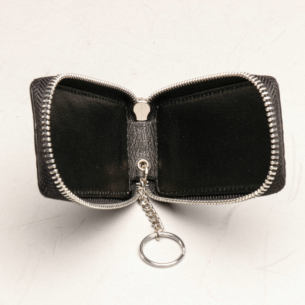 crocodile leather key pouch