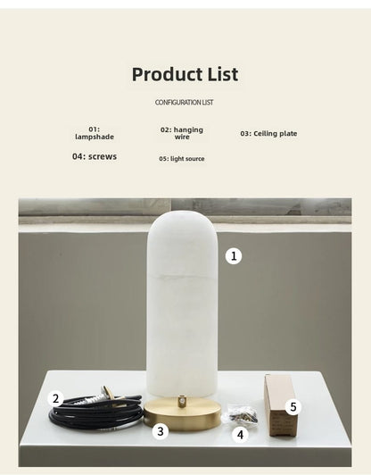 Spanish Natural Marble Pendant Ceiling Light