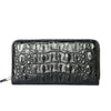 Crocodile Leather Clutch Bag – Genuine Horn-Back Zipper Wallet