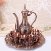Retro Bronze Wine Set with Tray Palace Design