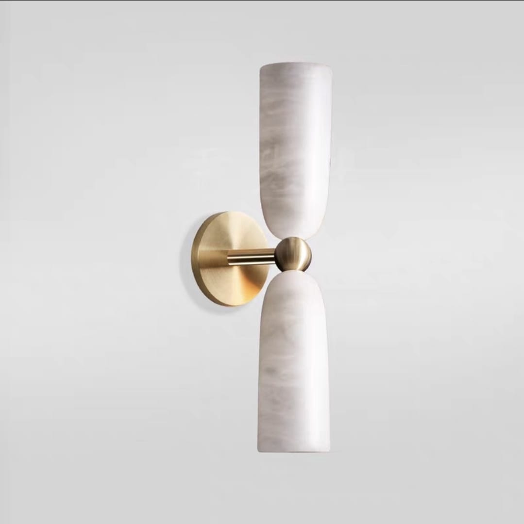 French Retro Marble Wall Lamp Sconce