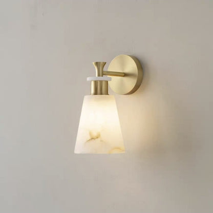Modern Brass Cloud Stone Wall Lamp Spanish Marble Wall Light
