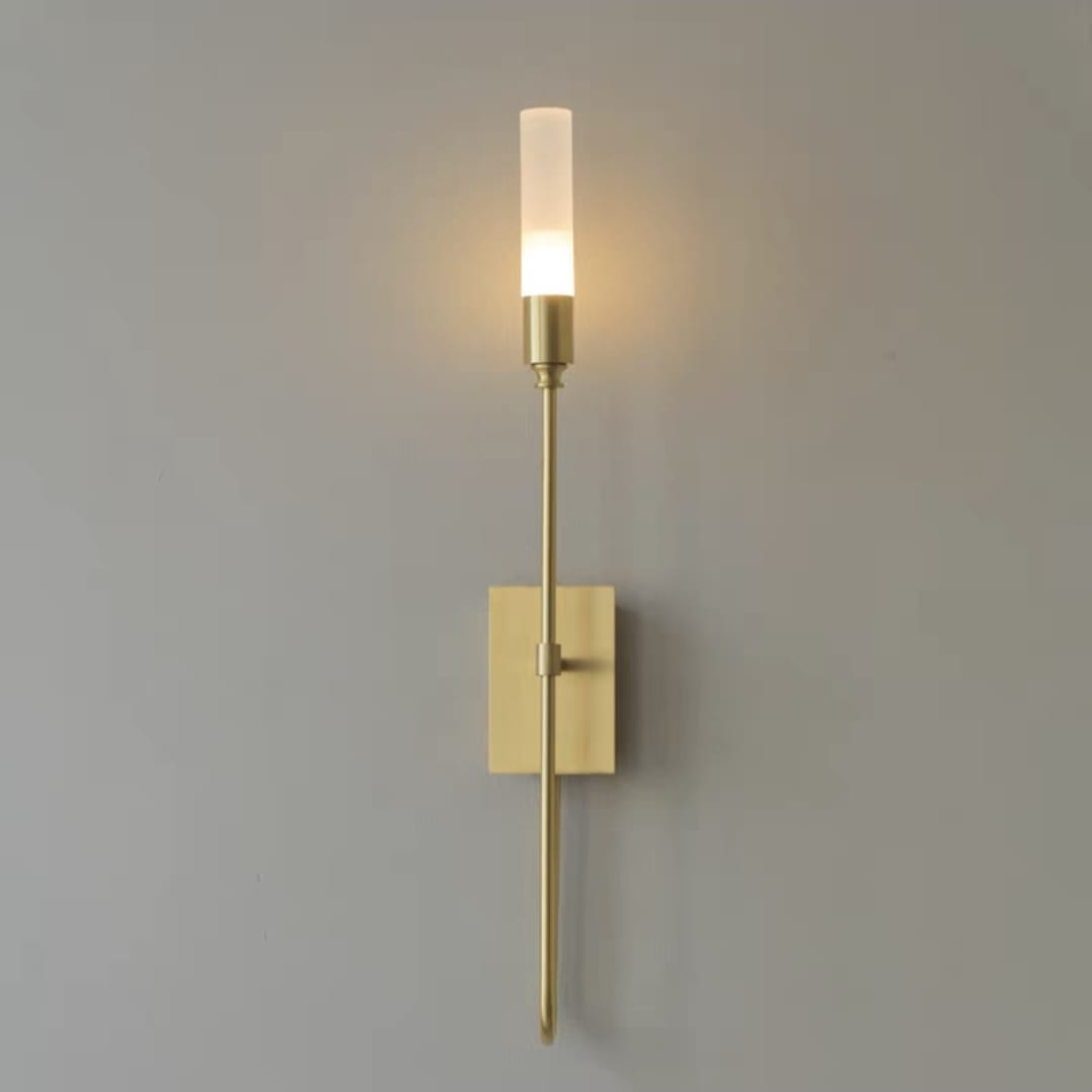 Modern Brass Wall Sconce Minimalist Copper Wall Lamp