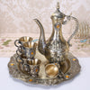 Retro Bronze Wine Set with Tray Palace Design