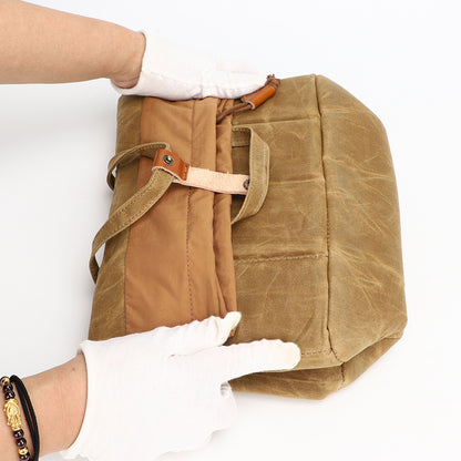 Canvas Bag Organizer for Camera Lenses with Removable Dividers