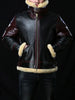 Mens Shearling Leather Aviator Jacket