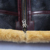 Mens Shearling Leather Aviator Jacket