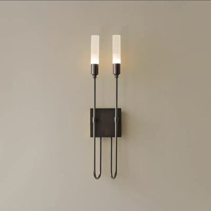 French Style Double Head Brass Wall Sconce Light