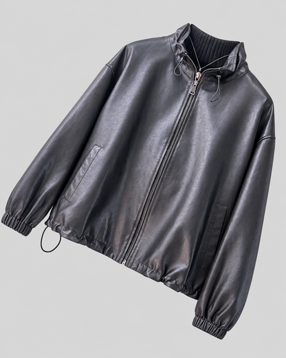 Women’s Leather Jacket Genuine Sheepskin Lightweight Relaxed Short Style
