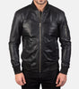 black jacket mens real leather