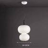 Nordic Double Globe Pendant Lamp Ceiling Light