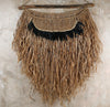 The pulu natural raffia feather wall hanging decor