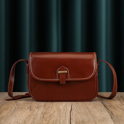 Retro Small Leather Messenger Shoulder Purse