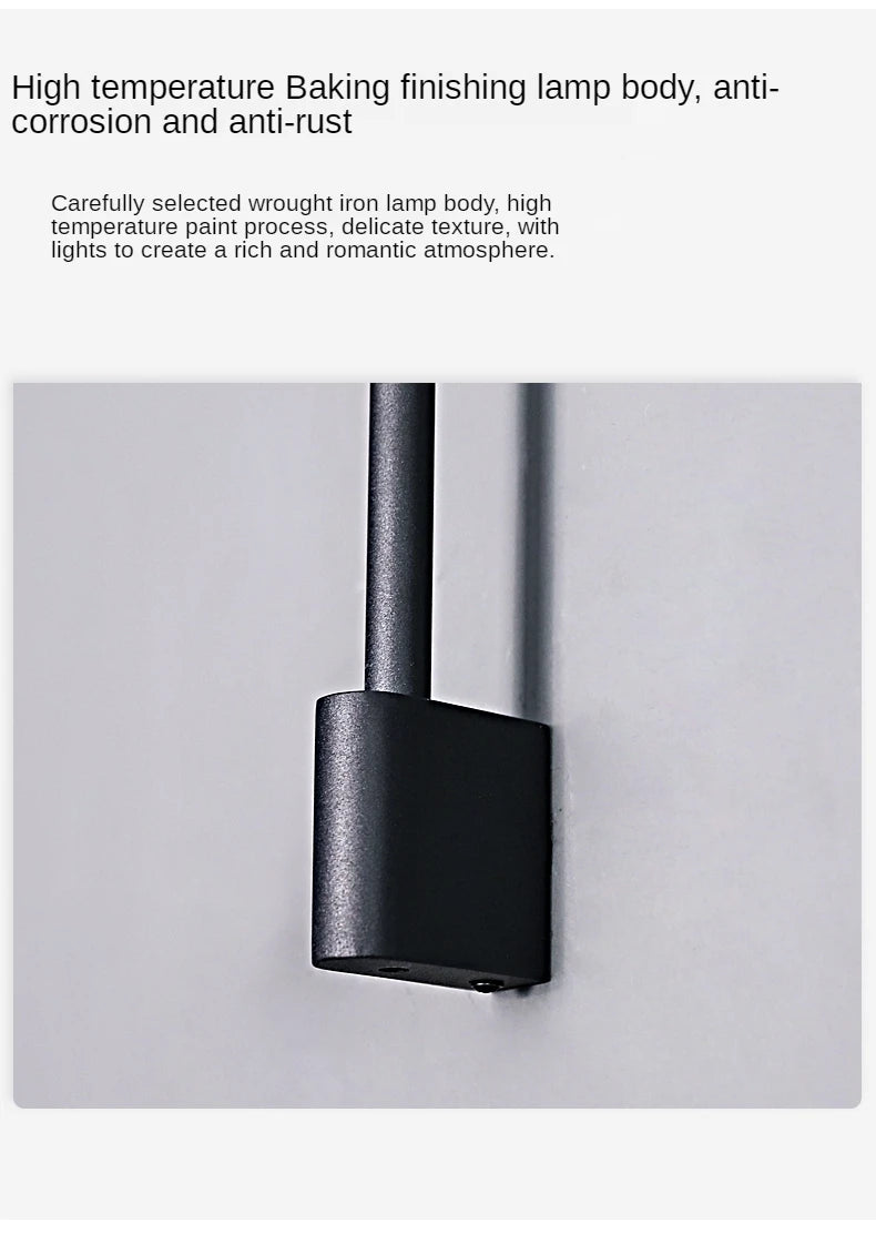 Nordic Adjustable Wall Lamp Minimalist With Frosted Glass Shade