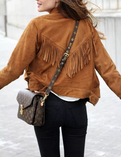 Western Cow Girl Suede Leather Jacket