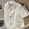 Off-white short sleeve women suit blazer