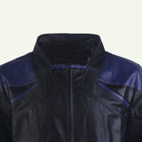 Perforated Genuine Leather Jacket